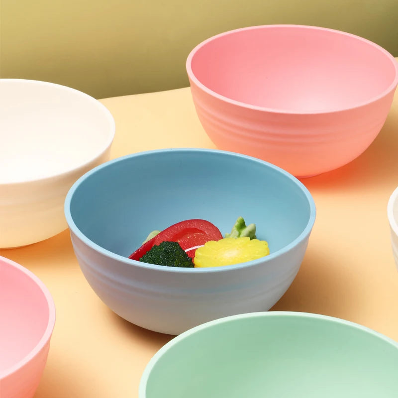 4/8pcs Plastic bowl (reusable) suitable for family kitchen restaurant picnic camping pack food snacks