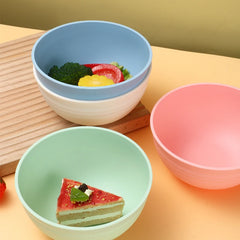 4/8pcs Plastic bowl (reusable) suitable for family kitchen restaurant picnic camping pack food snacks