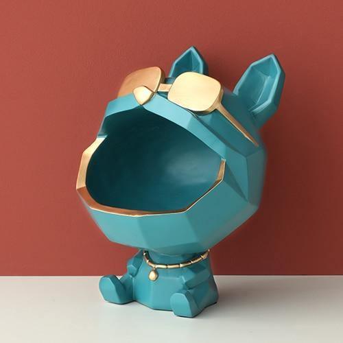 Cool Dog Figurine Storage Dish Teal | Sage & Sill