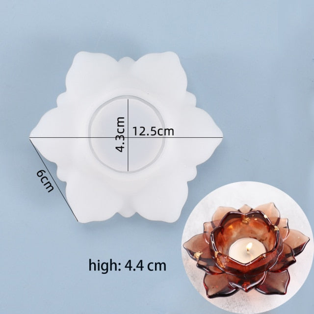 2021 DIY Resin Mold Candle Holder Silicone